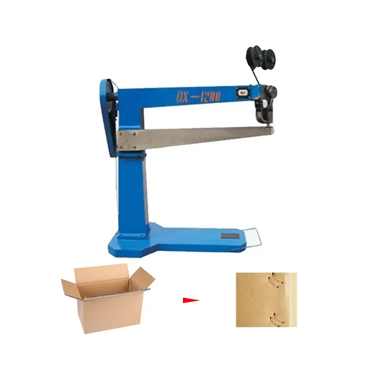 Carton box stitcher machine
